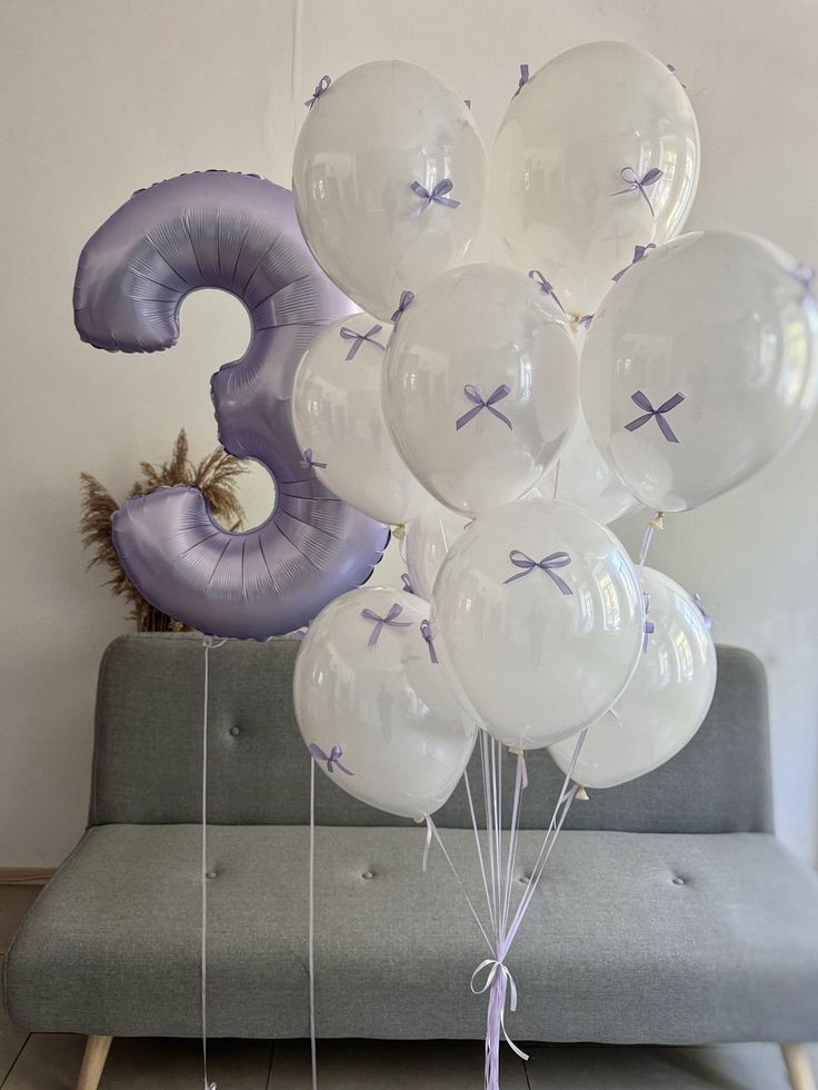 Bows on clear bubble balloons